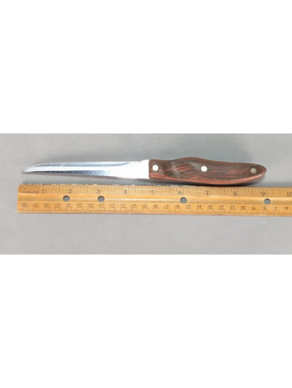 VTG Cutco No. 21 Slicing Knife Brown Swirl Handle 5